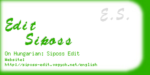 edit siposs business card